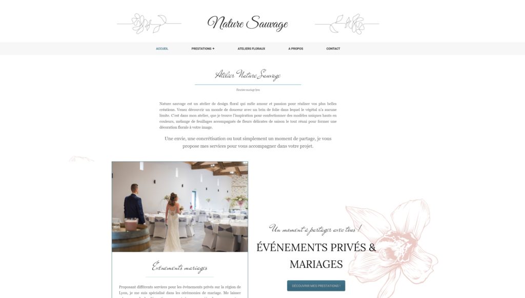 webmaster freelance lyon wordpress formation creer site internet fleuriste mariage lyon